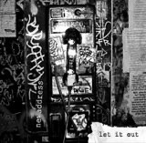 No Address, Let It Out cover: black-and-white photo of a graffiti-covered pay phone